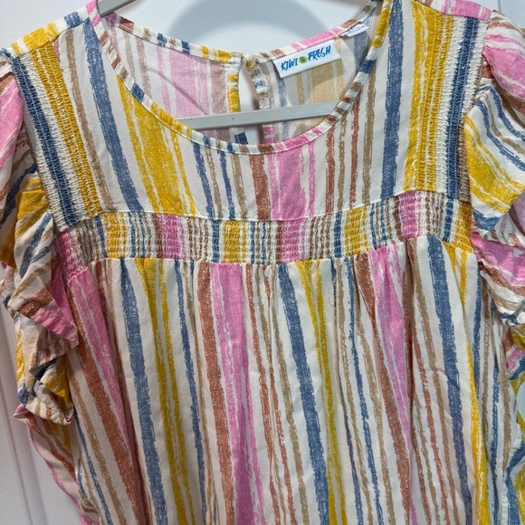 Kiwi fresh womens sleeveless Multicolor Striped Blouse. Size XL - Picture 8 of 9